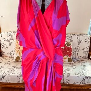 eShakti Pink & Magenta Custom Dress